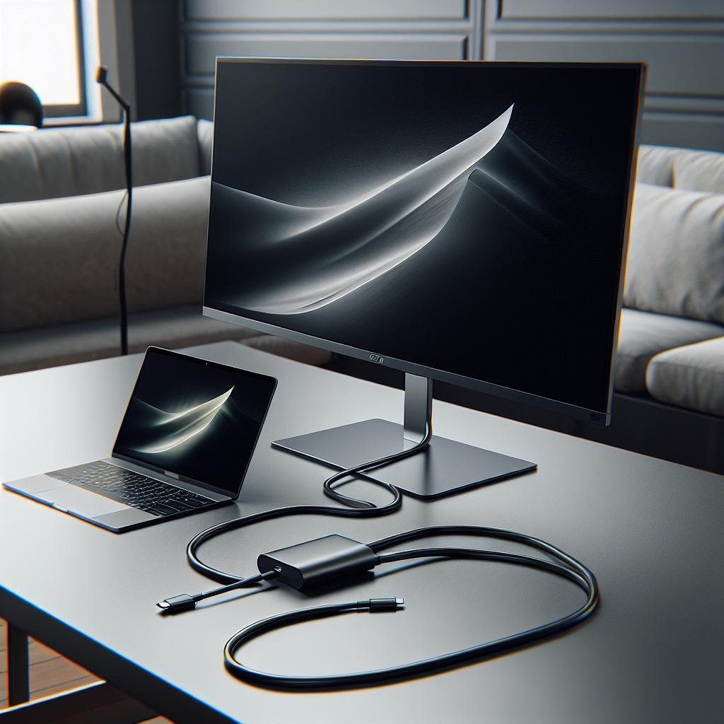 What benefits do monitors with USB-C power delivery provide?