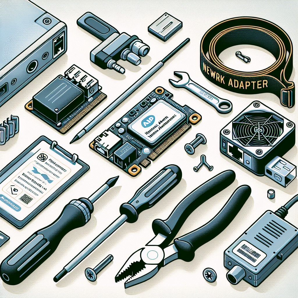 What tools do you need to install a network adapter?